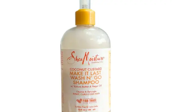 Shea Moisture Coconut Custard Make It Last Wash N' Go Champú 384ml TARA 50% del producto